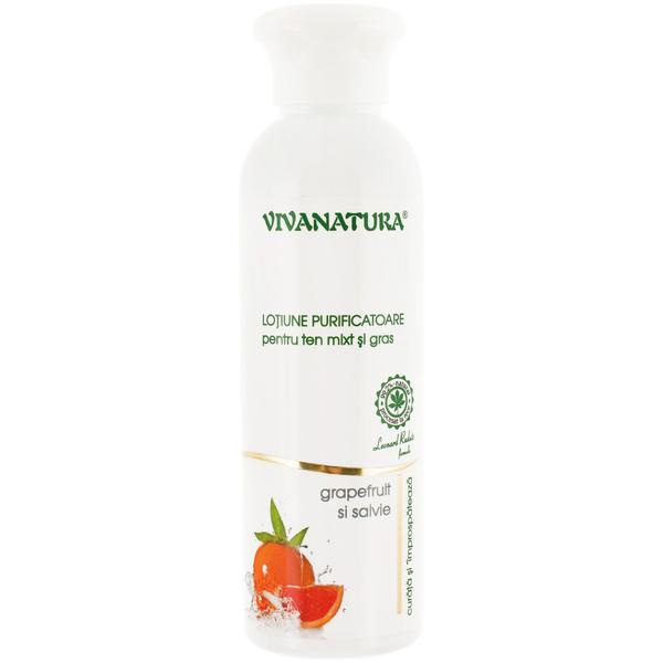 Lotiune Purificatoare pentru Ten Mixt si Gras Vivanatura, 150 ml