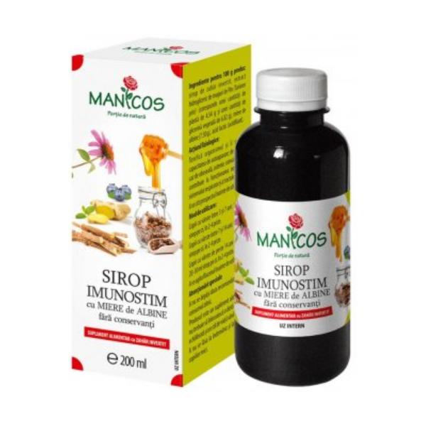 Sirop Imunostim cu Miere de Albine Manicos, 200ml