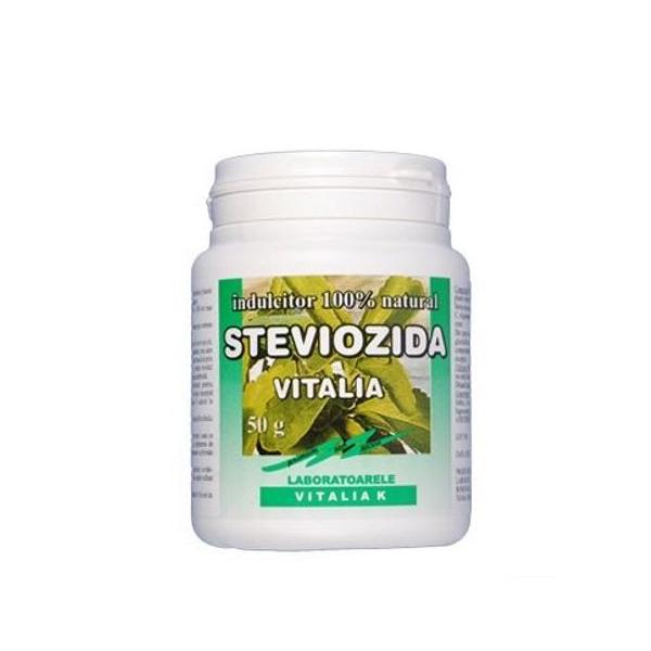 Indulcitor 100% natural Steviozida Vitalia Pharma, 50 g