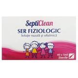 Ser Fiziologic - Solutie Nazala si Oftalmica SeptiClean Vitalia Pharma, 40 x 5ml