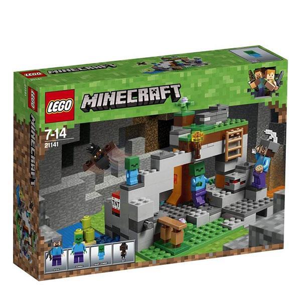 LEGO Minecraft - Pestera cu zombi 21141 pentru 7-14 ani