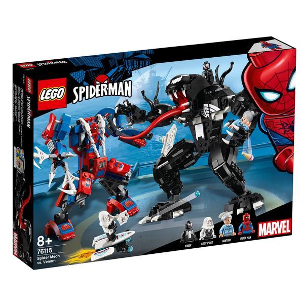 LEGO Super Heroes - Robotul paianjen contra Venom 76115 pentru 8+