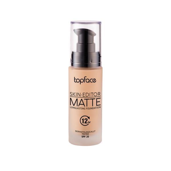 Fond de ten cu acoperire maxima, Topface Skin-Editor Matte, nuanta 004, 32ml