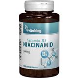 Vitamina B3 Niacinamida 500 MG Vitaking, 100 comprimate