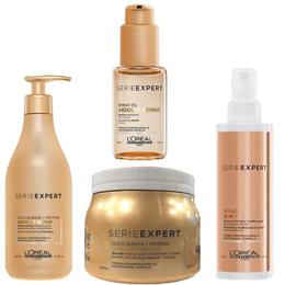 Pachet Reparator Pentru Par Deteriorat - L'Oreal Professionnel - Sampon 500 ml, Masca 500 ml, Ser 50 ml, Spray 190 ml