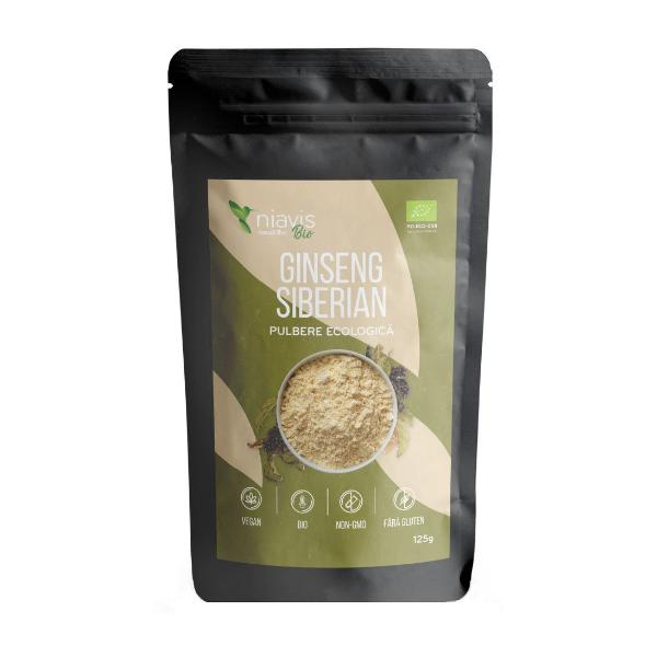 Ginseng Siberian Pulbere Ecologica Niavis, 125g