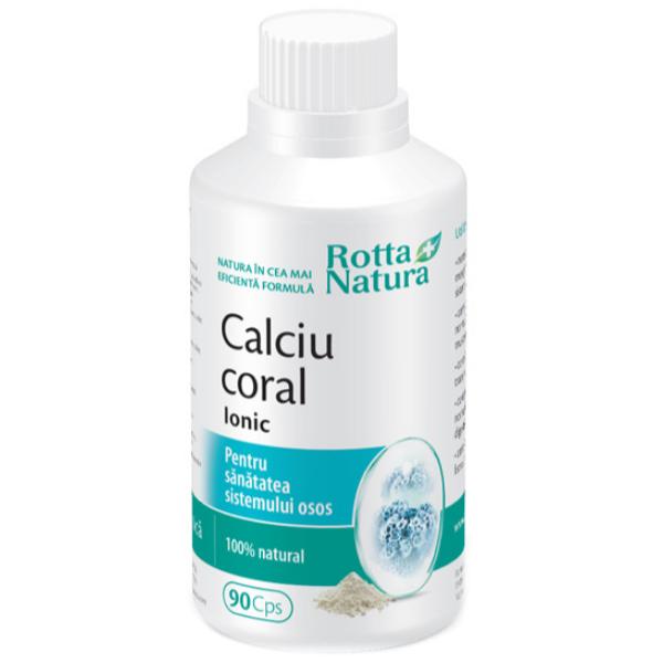 Calciu Coral Ionic Rotta Natura, 90 capsule
