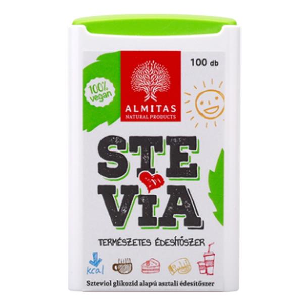 Stevia Indulcitor Natural Vitaking, 100 comprimate