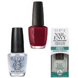 Set - OPI Nail Laquer - NUTCRACKER Ginger's Revenge - Lac de Unghii Colorat OPI, Baza OPI, Top OPI