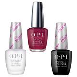 Set - OPI Infinite Shine - XOXO Sending You Holiday Hugs - Lac de Unghii Colorat OPI, Baza OPI, Top OPI