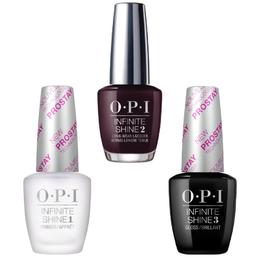 Set - OPI Infinite Shine - XOXO Wanna Wrap? - Lac de Unghii Colorat OPI, Baza OPI, Top OPI