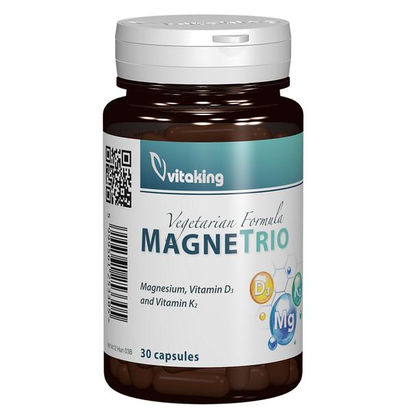 Magne Trio MG+K2+D3 Vitaking, 30 capsule