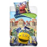 Lenjerie de pat pentru copii Chuggington pentru 1 persoana,2 piese ,100% bumbac, 160x200 cm 