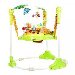 Jumper cu activitati Malplay Padurea tropicala cu animalute pentru bebelusi , verde