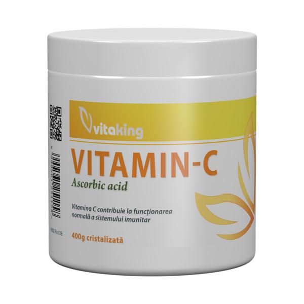 Vitamina C Cristalizata (Acid Ascorbic) Vitaking, 400 g