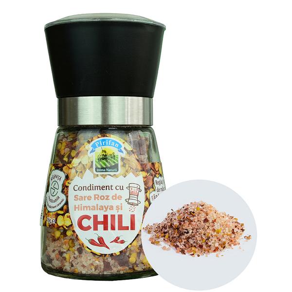 Condimente Sare Roz de Himalaya si Chili Pirifan, 500 g