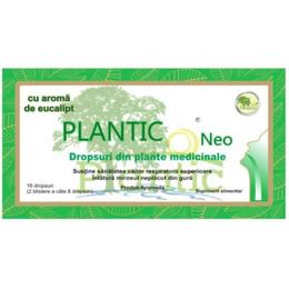 Dropsuri din Plante Medicinale cu Aroma de Eucalipt Plantic Neo, 16 buc