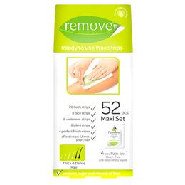 Benzi cu Ceara Depilatoare pentru Corp, Par Gros si Des, Remove, Maxi Set 52 buc