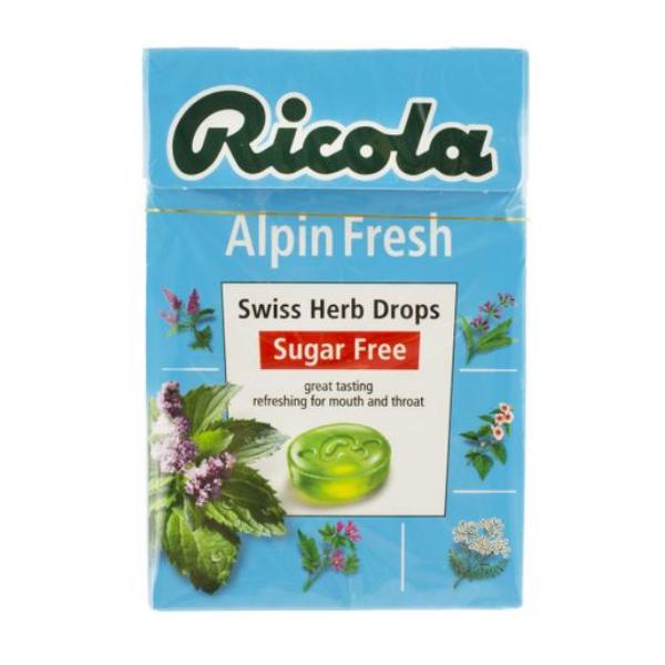 Dropsuri Alpine Fresh fara Zahar Ricola, 40g