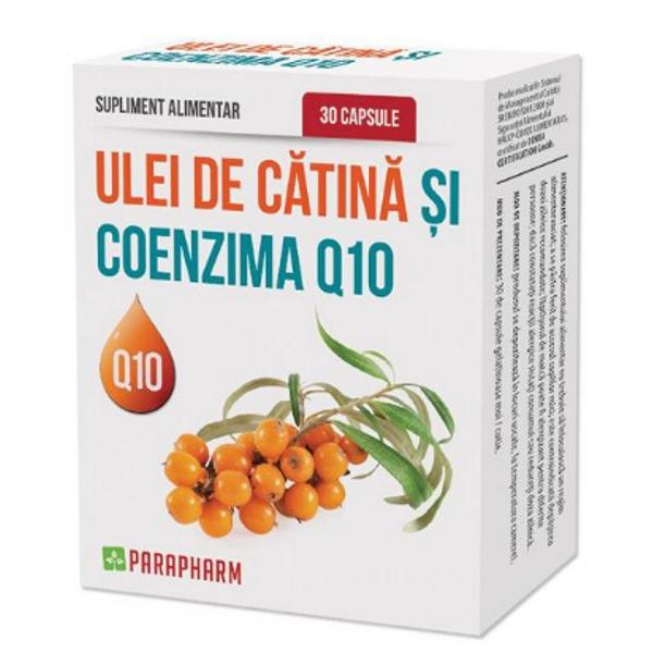 hofigal coenzima q10 in ulei de catina forte plus Ulei de Catina + Coenzima Q10 Quantum Pharm, 30 capsule