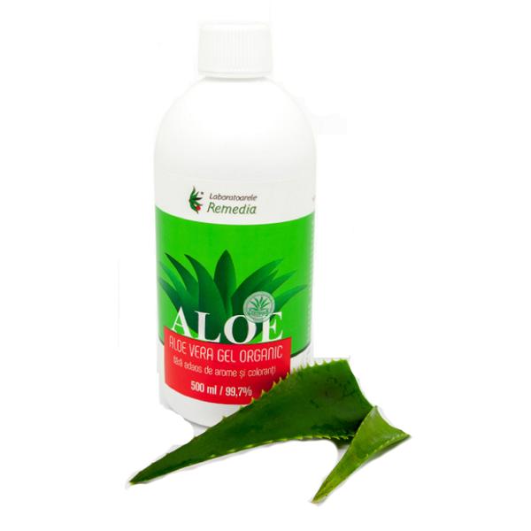 Aloe Vera Gel Organic Remedia, 500 ml