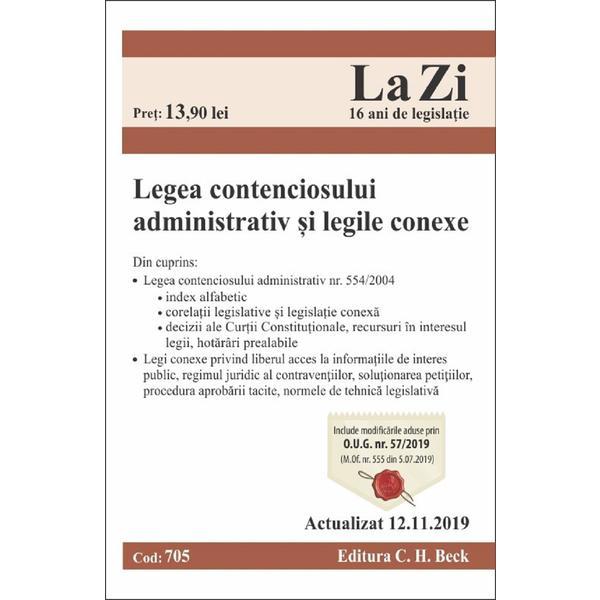 Legea Contenciosului Administrativ Si Legile Conexe Act 12 11 2019 Editura C H Beck Esteto Ro