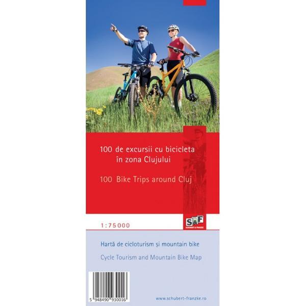 100 de excursii cu bicicleta in zona Clujului, editura Schubert & Franzke