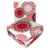 Set 4 perne pentru scaun imprimeu Mandala - Happy Gifts