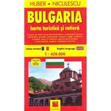 Bulgaria - Harta turistica si rutiera, editura Niculescu