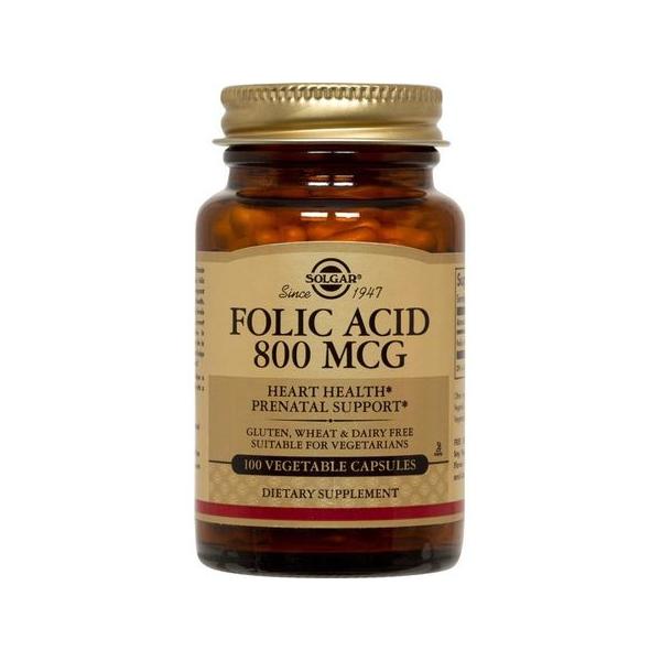 Acid Folic 800 mcg Solgar, 100 comprimate