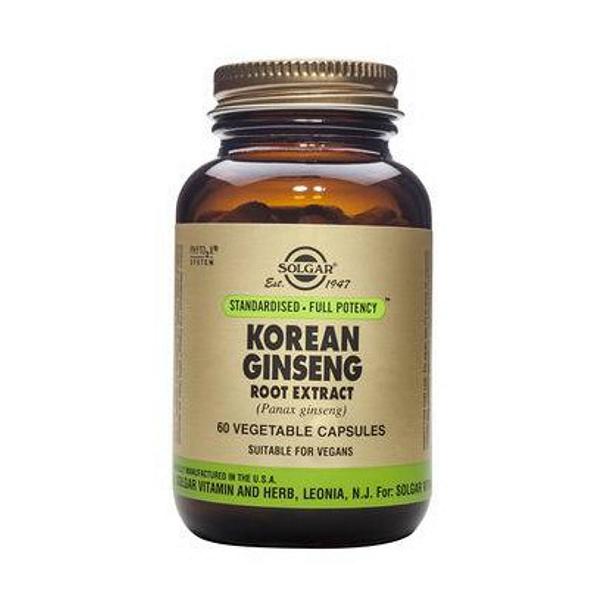 Extract de Ginseng Coreean Solgar, 60 capsule