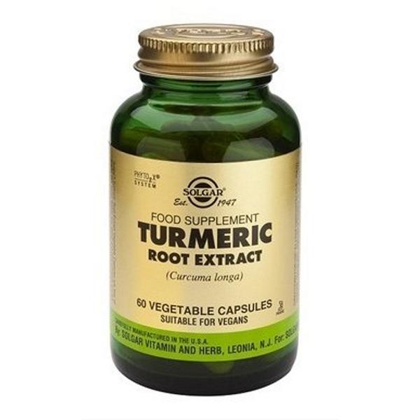 Extract din Radacina de Turmeric Solgar, 60 capsule