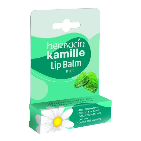 Balsam de buze cu menta si musetel 4.8 gr, Herbacin