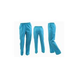 Pantaloni medicali, barbati, cu elastic si snur, cu doua buzunare, Turcoaz, XS INTL