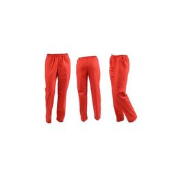 Pantaloni medicali, barbati, cu elastic si snur, cu doua buzunare, Rosii, L INTL