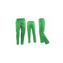 Pantaloni medicali, barbati, cu elastic si snur, cu doua buzunare, Verde iarba, XL INTL