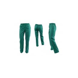 Pantaloni medicali, barbati, cu elastic si snur, cu doua buzunare, verzi, XL INTL