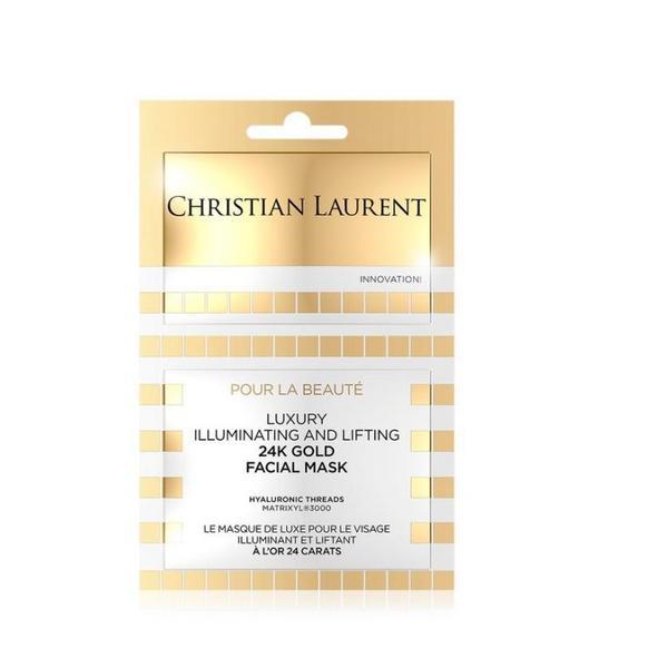 Masca de fata Christian Laurent, cu efect de lifting si iluminare cu aur de 24K, 10 ml