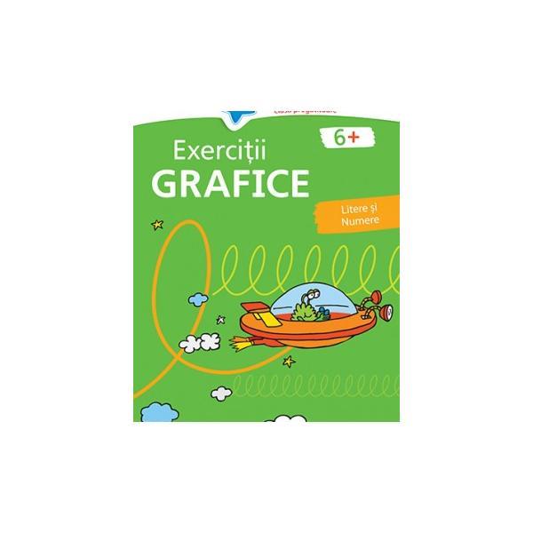 Exercitii grafice 6 ani+ (verde), editura Nomina