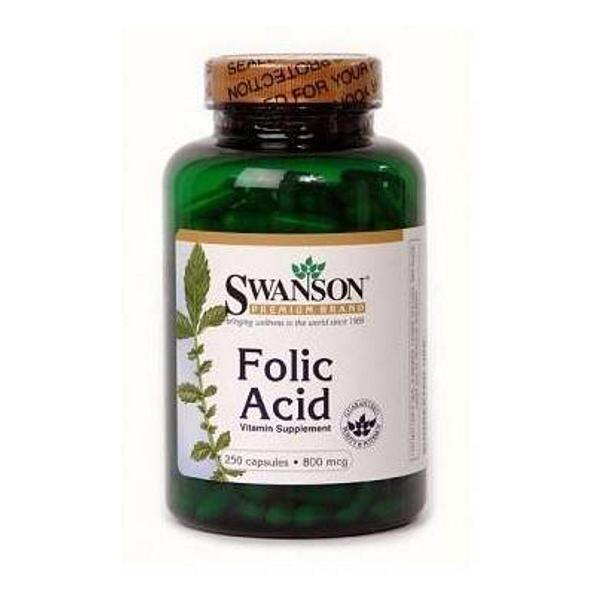 Acid Folic 800 mcg Swanson, 250 capsule