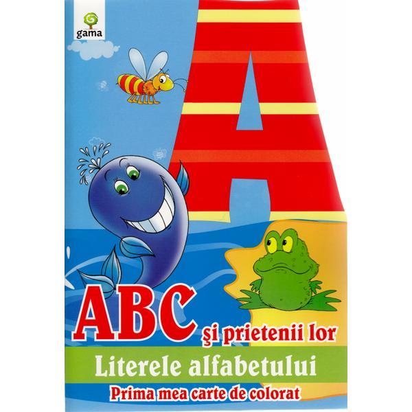 Abc si prietenii lor - Prima mea carte de colorat, editura Gama