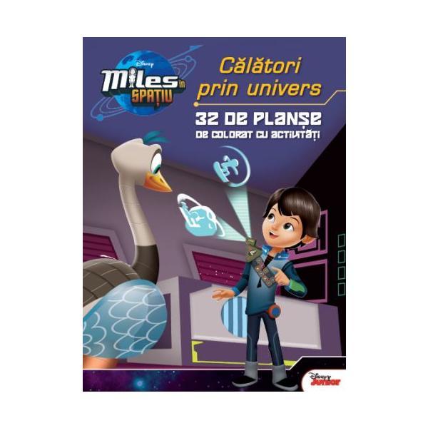 Miles in spatiu: Calatori prin univers - 32 de planse de colorat cu activitati, editura Litera