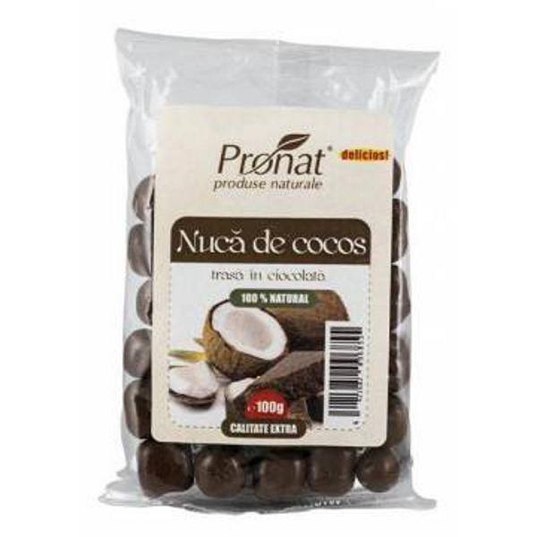 Nuca de Cocos Trasa In Ciocolata Pronat. 100 g