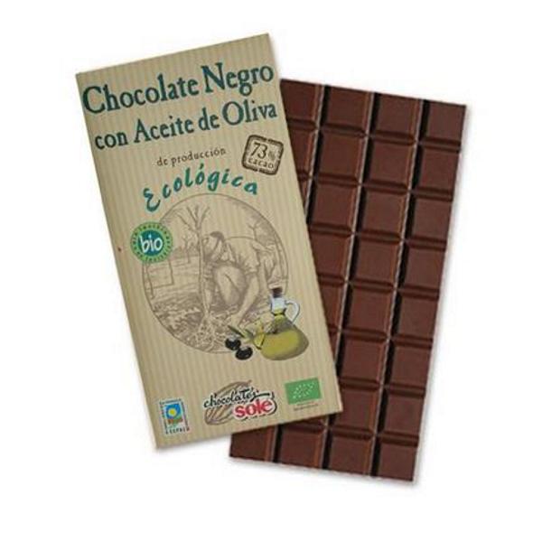 Ciocolata Neagra 73% Cacao si Ulei de Masline Pronat, 100 g