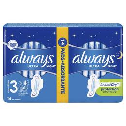 Absorbante Always Ultra Night Protecter&Gamble, 14 buc