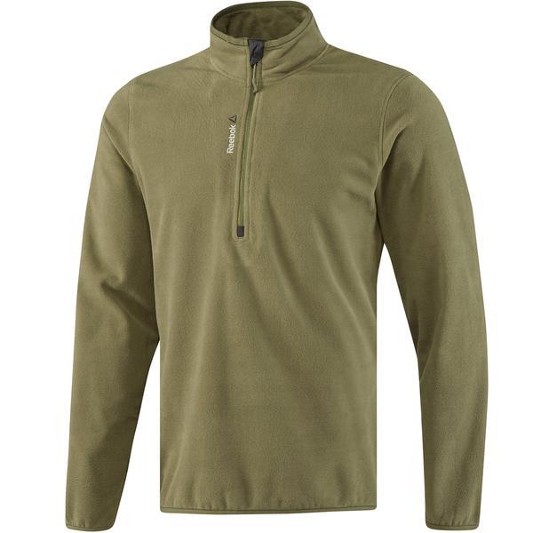 Bluza barbati Reebok Outdoor Fleece Quarter Zip BQ8235, XL, Verde