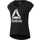 Tricou femei Reebok Workout Ready Supremium 2.0 CE1176, L, Negru