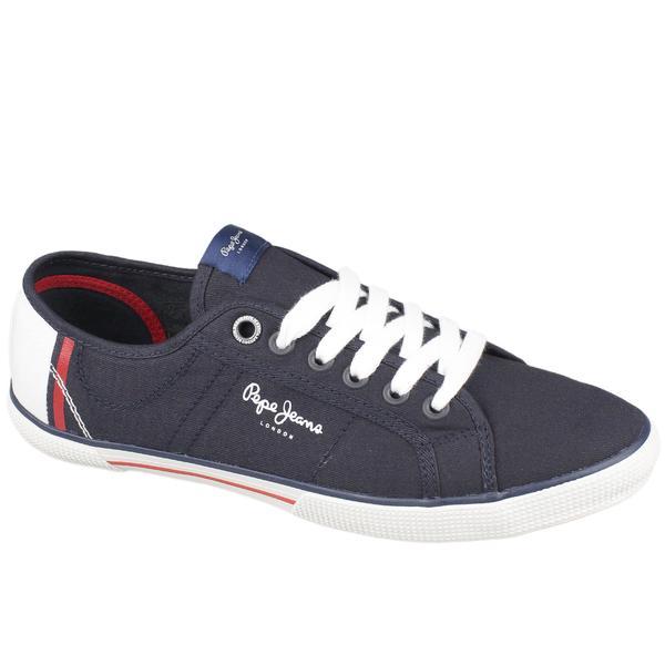 Tenisi barbati Pepe Jeans Aberman Print PMS30354-585, 44, Albastru