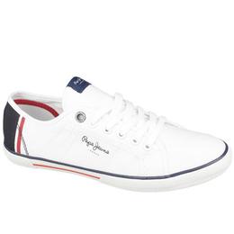 Tenisi barbati Pepe Jeans Aberman Print PMS30354-800, 44, Alb