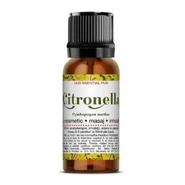 Ulei Esential de Citronella Santo Raphael, 10 ml